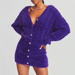 Retrofete Tala sweater dress, XS, purple, sold out